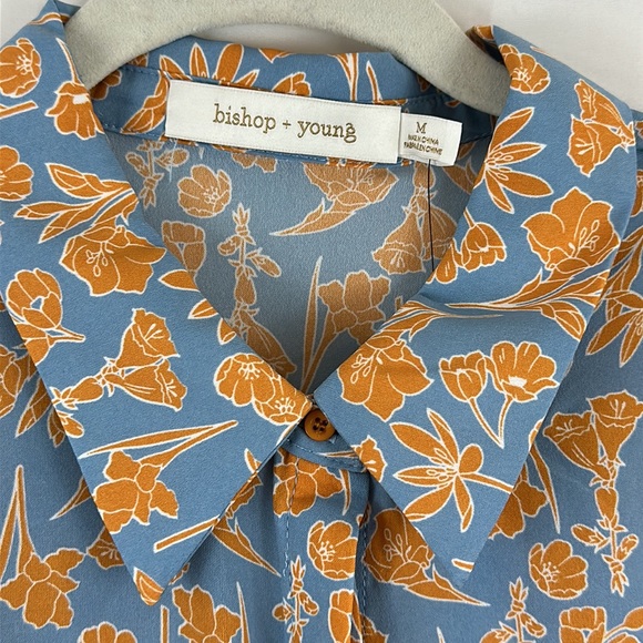 bishop + young Short Dolman sleeves with ruffles trim adjustable tie wai… - Picture 5 of 10